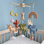 Enchanted Fairytale Felt Nursery Mobile, Handmade Crib Hanging Decor, Magical Newborn and Baby Shower Gift