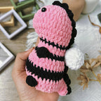 Bee Rex Crochet Pattern PDF, Cute Bee Dinosaur Amigurumi, No Sew Dinosaur Plush Tutorial