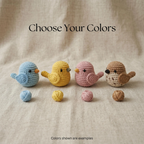 Bird Baby Gym, Wooden Play Gym with Crochet Birds, Bee & Flower, Montessori Garden Activity Gym, Spring Nursery Decor, Baby Shower Gift