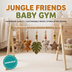 Custom Cat Baby Gym, Personalized Wooden Play Gym, Crochet Kitten Baby Toys, Cat Lover Nursery Decor, Montessori Baby Gift, Handmade Baby Shower Gift