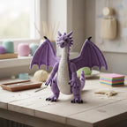 Amigurumi Dragon Crochet Pattern Bundle, Blue & Purple Fantasy Plush (PDF Pattern)