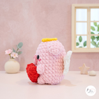 Cupid Pig Crochet Pattern PDF, Valentine Angel Pig Amigurumi Plush