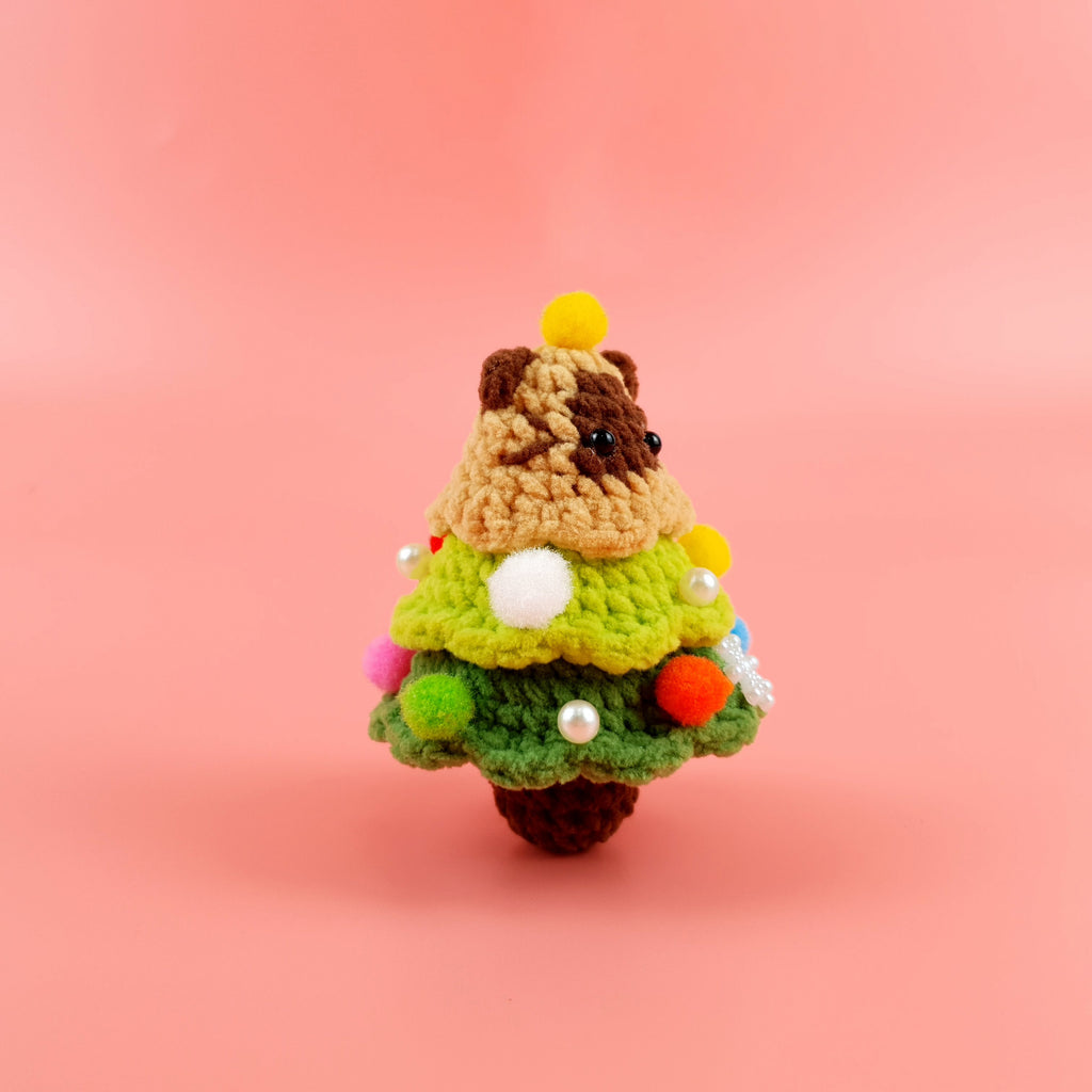 Christmas Siamese Crochet Pattern PDF, Cat Christmas Tree Amigurumi