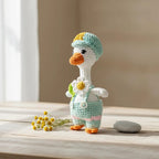 Crochet Goose with Bib Pattern, Easy Amigurumi Animal (PDF Pattern, 5 Languages)