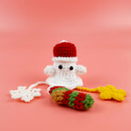 Santa Boo Crochet Pattern PDF, Christmas Ghost Amigurumi, Cute Holiday Ornament, Beginner Crochet