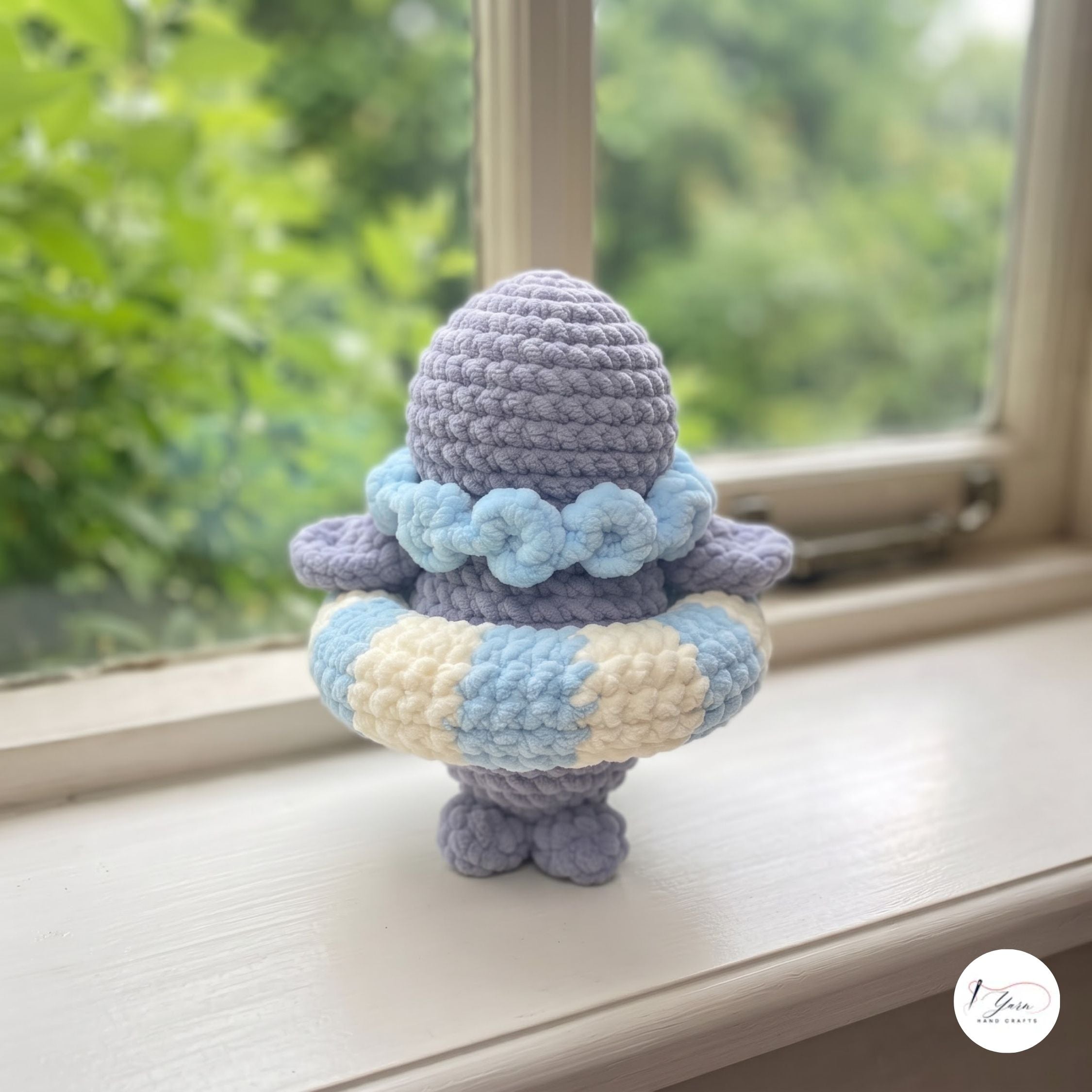 Crochet Seal Plush with Floatie, Handmade Amigurumi Sea Animal, Soft Ocean Stuffed Toy, Seal Lover Gift, Nursery Decor