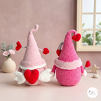 Valentine Gnome Crochet Pattern Bundle PDF, Love Gnome Amigurumi Pair