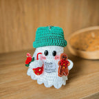 Gingerbread Ghost Crochet Pattern PDF, Christmas Ghost Amigurumi Tutorial, Cute Holiday Ornament