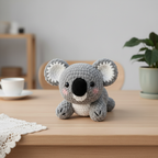Koala Crochet Pattern, Amigurumi Koala, Plush Animal Crochet Pattern, Intermediate Crochet Pattern