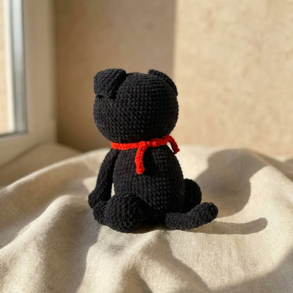 Midnight Pug Crochet Pattern PDF, Cute Black Pug Amigurumi Tutorial, Dog Plush Crochet Pattern