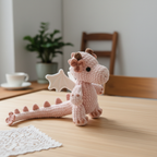Dragon Crochet Pattern, Flower Dragon Crochet Pattern, Amigurumi Crochet Pattern