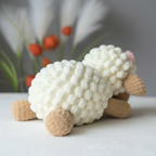 Sleepy Sheep Crochet Pattern, Cute Amigurumi Sheep, Easy Crochet Pattern, Plush Sheep Toy, Beginner Friendly Crochet PDF
