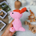 Parasaurolophus Crochet Pattern PDF, No Sew Dinosaur Amigurumi, Cute Dino Plush Tutorial