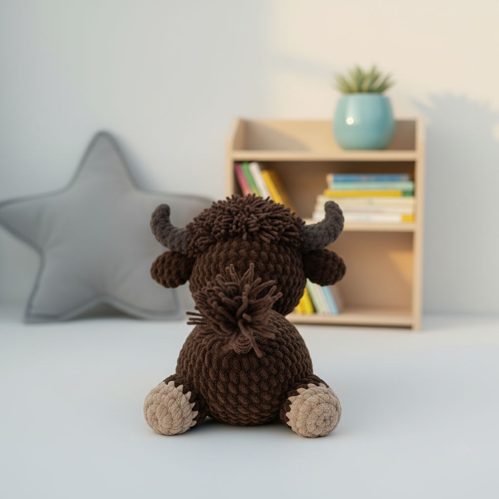 Buffalo Crochet Pattern, Cow Amigurumi Pattern PDF, Cute Farm Animal Crochet