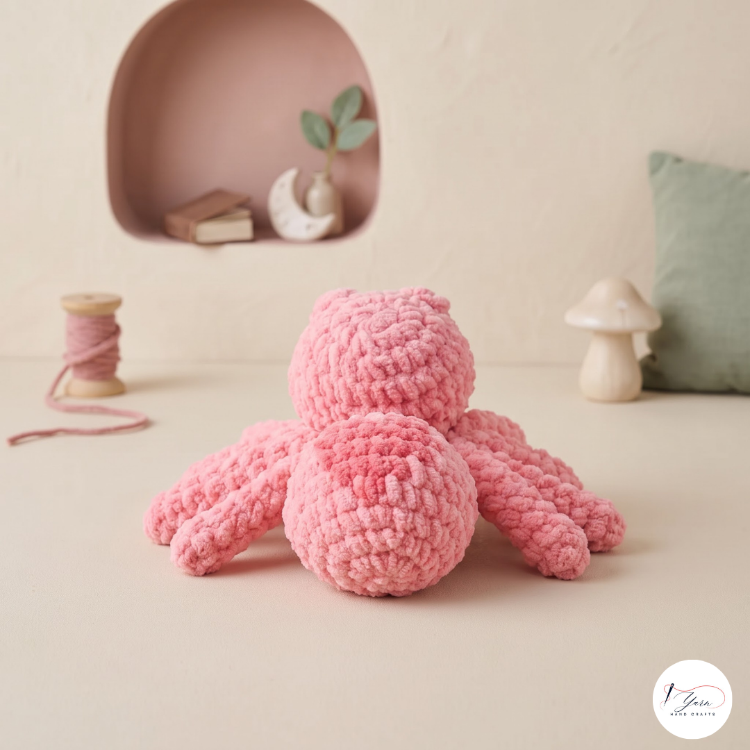 Valentine Spider Crochet Pattern PDF, Heart Spider Amigurumi Plush