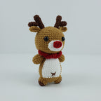 Reindeer Crochet Pattern PDF, Christmas Amigurumi Deer, Cute Holiday Plush Tutorial, Merry Antlers