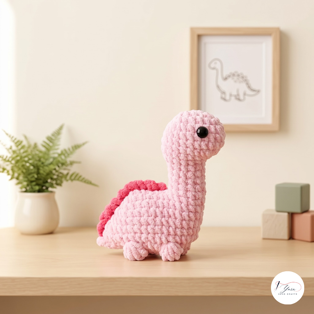 Cute Dinosaur Crochet Pattern Bundle PDF, Dino Amigurumi Plush Collection, Prehistoric Animals, Volcano and Mushroom Crochet Patterns