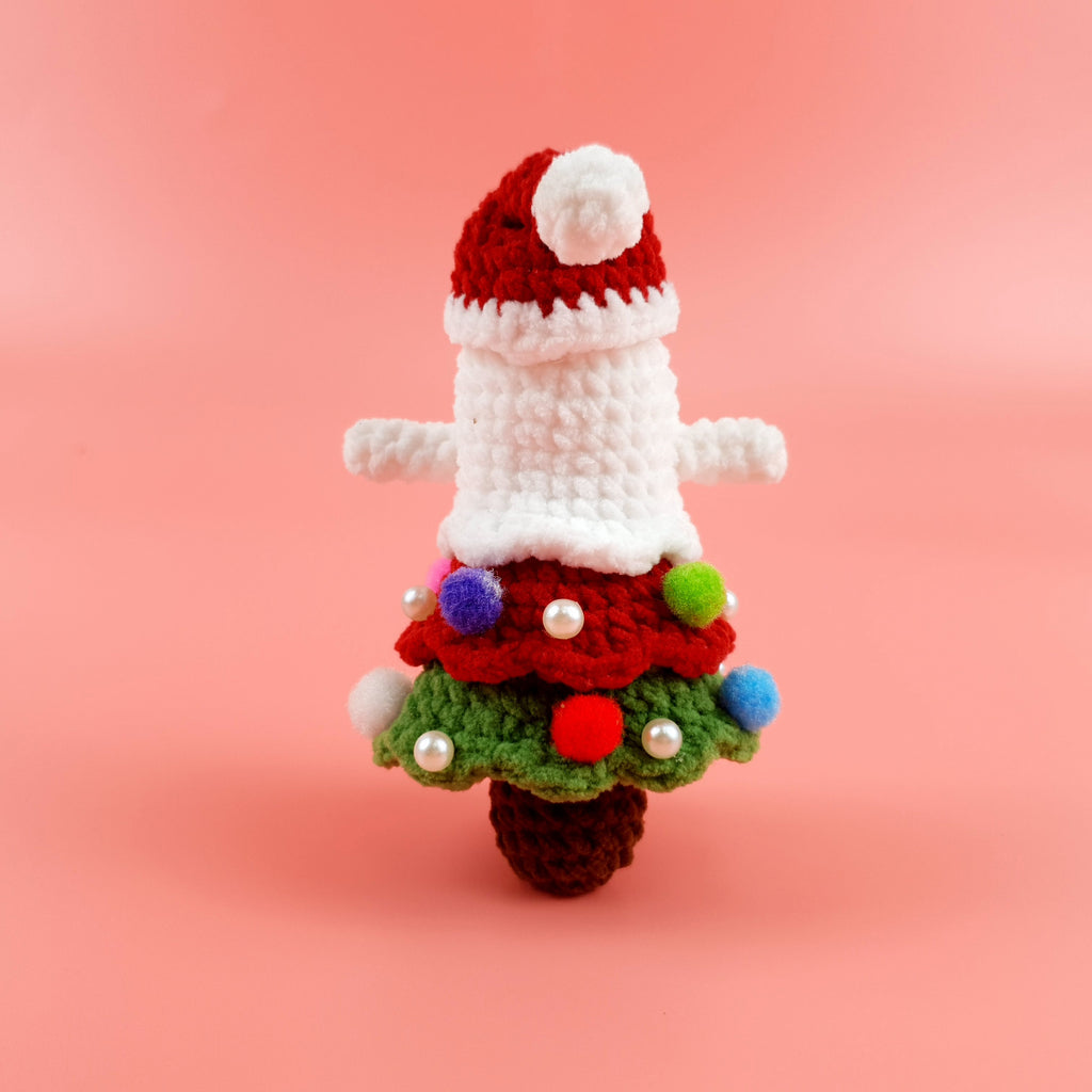 Ghost Christmas Tree Crochet Pattern PDF, Cute Ghost Amigurumi, Holiday Ornament Crochet Tutorial