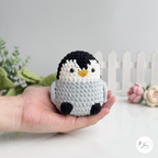 Cute Animal Crochet Pattern Bundle PDF, Penguin Hedgehog Owl and Capybara Amigurumi Patterns