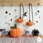 Halloween Crochet Pattern Bundle PDF, Pumpkin Ghost Bat Spider and Eyeball Amigurumi Patterns, Spooky Crochet Decorations