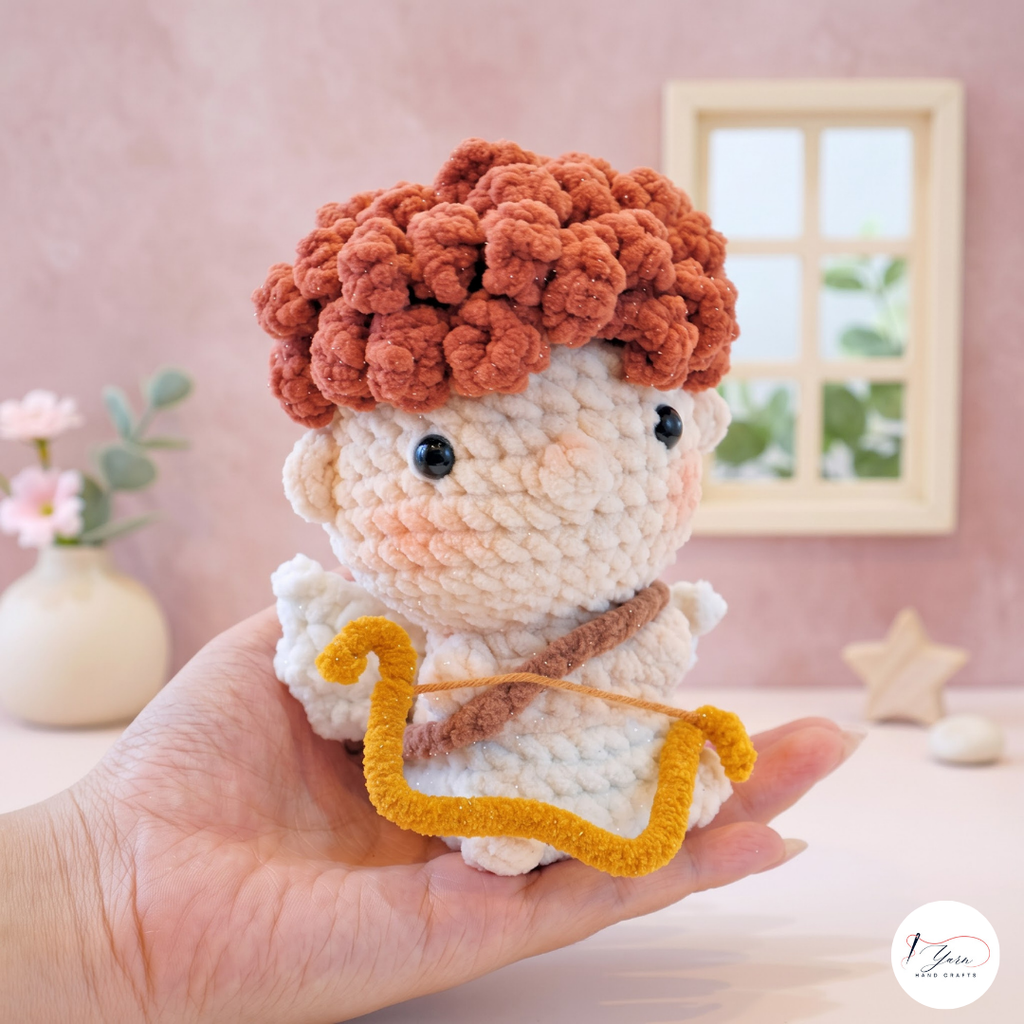 Valentine Crochet Pattern Bundle PDF, Cupid Pig Owl Amigurumi Set