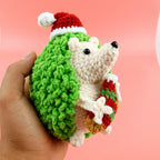 Christmas Sea Turtle Crochet Pattern PDF, Jingle Prickles Amigurumi, Cute Holiday Plush Tutorial