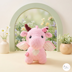 Dragon Crochet Pattern Bundle PDF, Pink Baby and Green Dragon Amigurumi Plush
