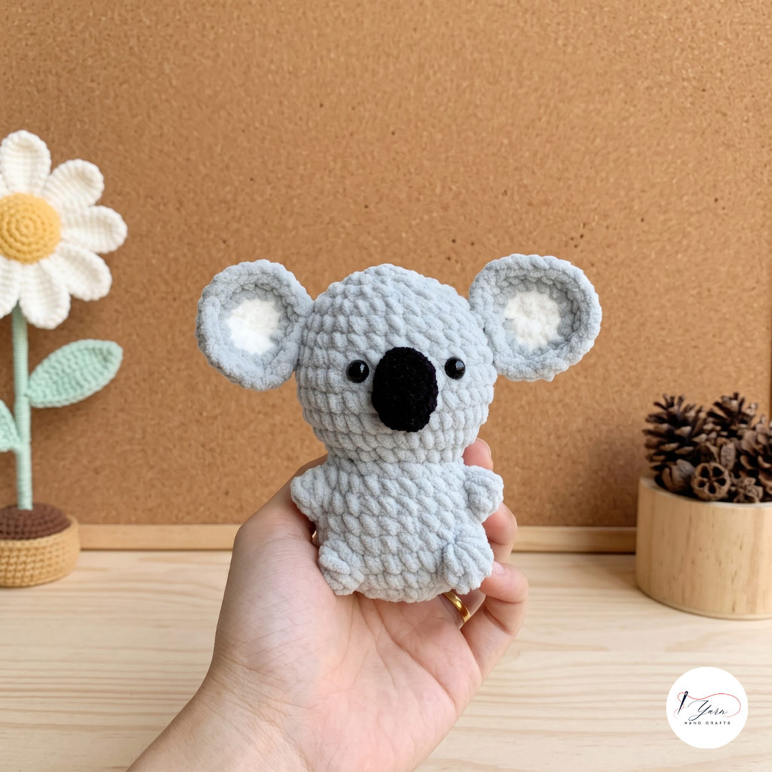 Cute Animal Crochet Pattern Bundle PDF, Koala Horse Unicorn and Axolotl
