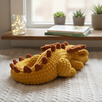 Dragon Crochet Pattern, Amigurumi Dragon PDF, Long Sleeping Dragon Plush Pattern