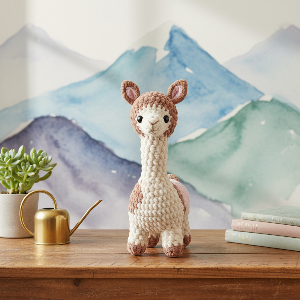 Camel Crochet Pattern PDF, Cute Llama Alpaca Style Amigurumi, Animal Crochet Pattern