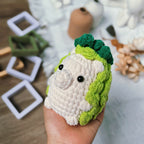 Pineapple Hedgehog Crochet Pattern PDF, Low Sew Amigurumi Pattern