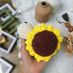 Sunflower Turtle Crochet Pattern PDF, No Sew Turtle Amigurumi, Cute Flower Turtle Plush Tutorial