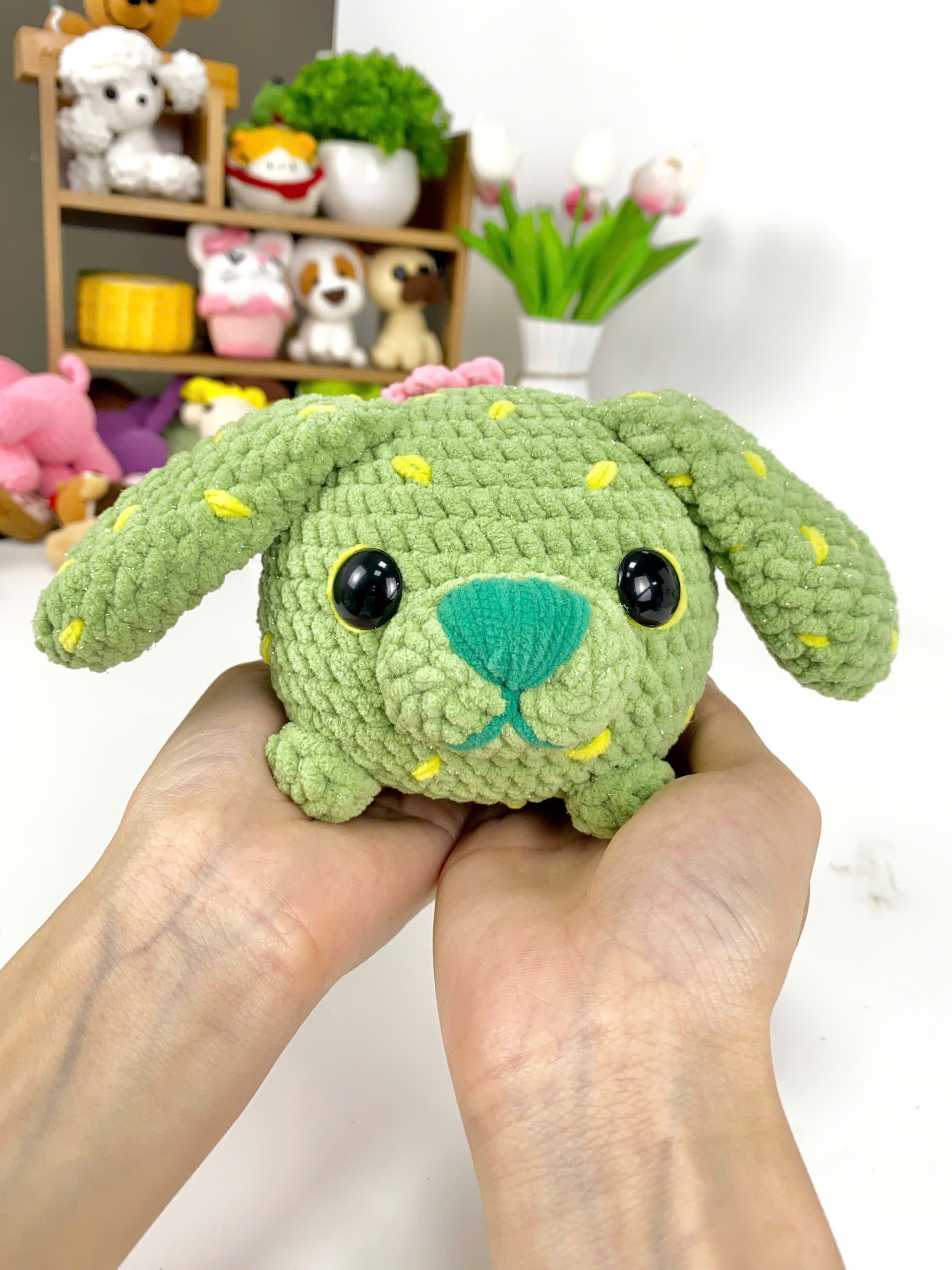 Cactus Dog Crochet Pattern: Amigurumi Plush Toy (PDF Pattern)