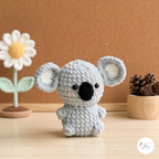 Cute Animal Crochet Pattern Bundle PDF, Koala Horse Unicorn and Axolotl