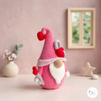 Valentine Gnome Crochet Pattern Bundle PDF, Love Gnome Amigurumi Pair