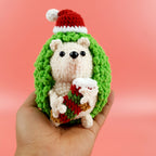 Christmas Sea Turtle Crochet Pattern PDF, Jingle Prickles Amigurumi, Cute Holiday Plush Tutorial