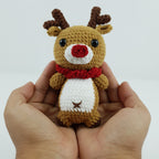 Reindeer Crochet Pattern PDF, Christmas Amigurumi Deer, Cute Holiday Plush Tutorial, Merry Antlers