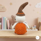 Handmade Halloween Duck Plush, Crochet Pumpkin Duck with Witch Hat, Amigurumi Stuffed Animal, Spooky Cute Fall Decor, Duck Lover Gift