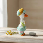 Crochet Goose with Bib Pattern, Easy Amigurumi Animal (PDF Pattern, 5 Languages)