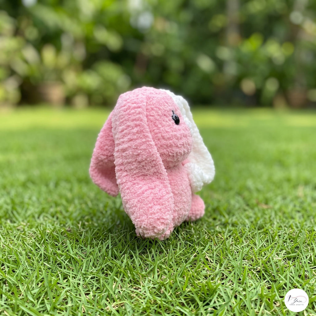 Handmade Crochet Kissing Bunnies Set of 2, Pink White Amigurumi Rabbit Plush Pair, Valentine Couple Gift, Anniversary Keepsake