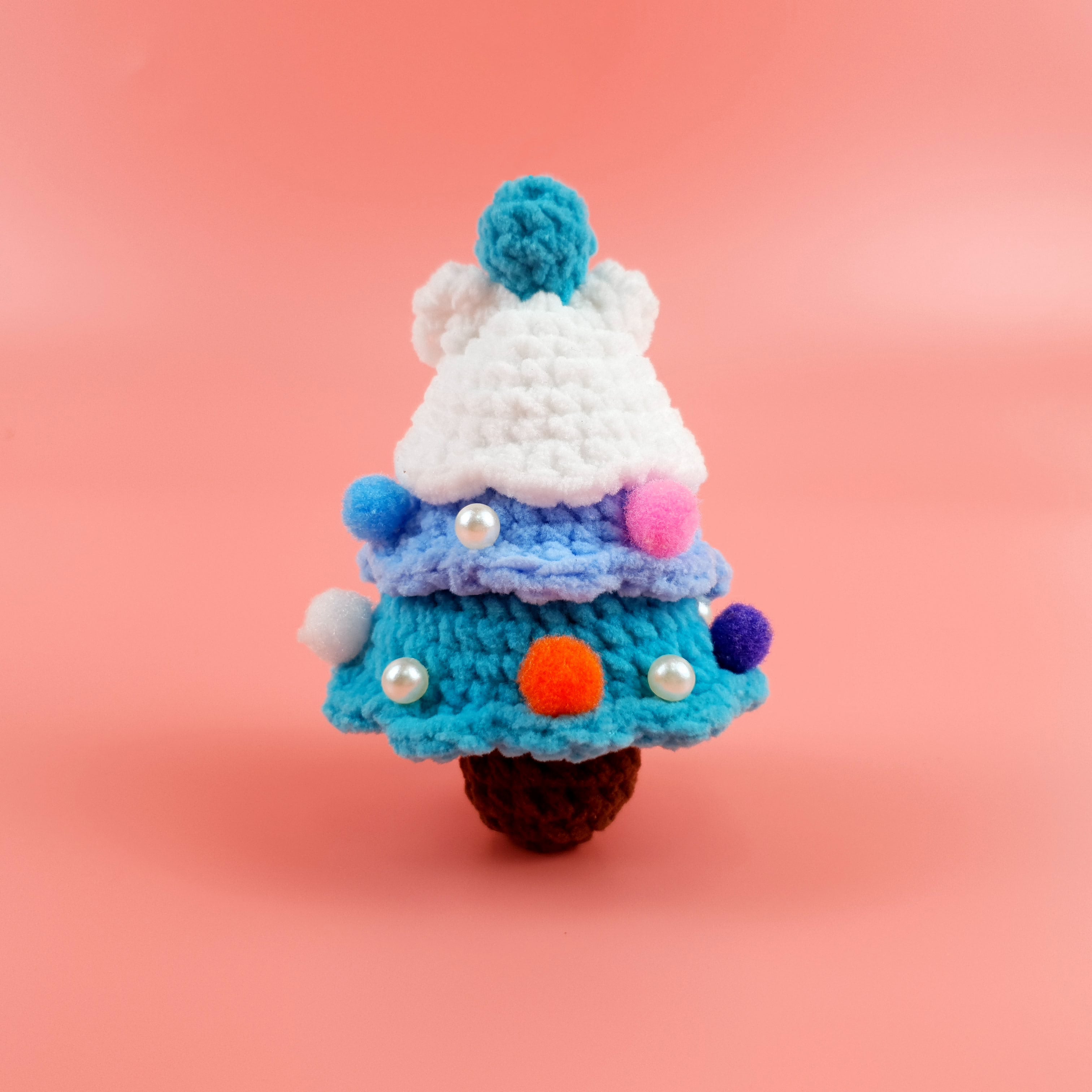 Christmas Tree Bear Crochet Pattern PDF, Cute Bear Amigurumi Ornament, Mini Holiday Crochet Tutorial