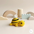 Turtle Crochet Pattern Bundle PDF, Sunflower Bee Daisy and Lavender Turtle Amigurumi Patterns, Cute Floral Turtle Plush
