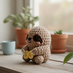 Sloth Crochet Pattern, Cute Amigurumi Sloth, Kawaii Plush Animal, Crochet Gift Idea, Easy Animal Crochet PDF