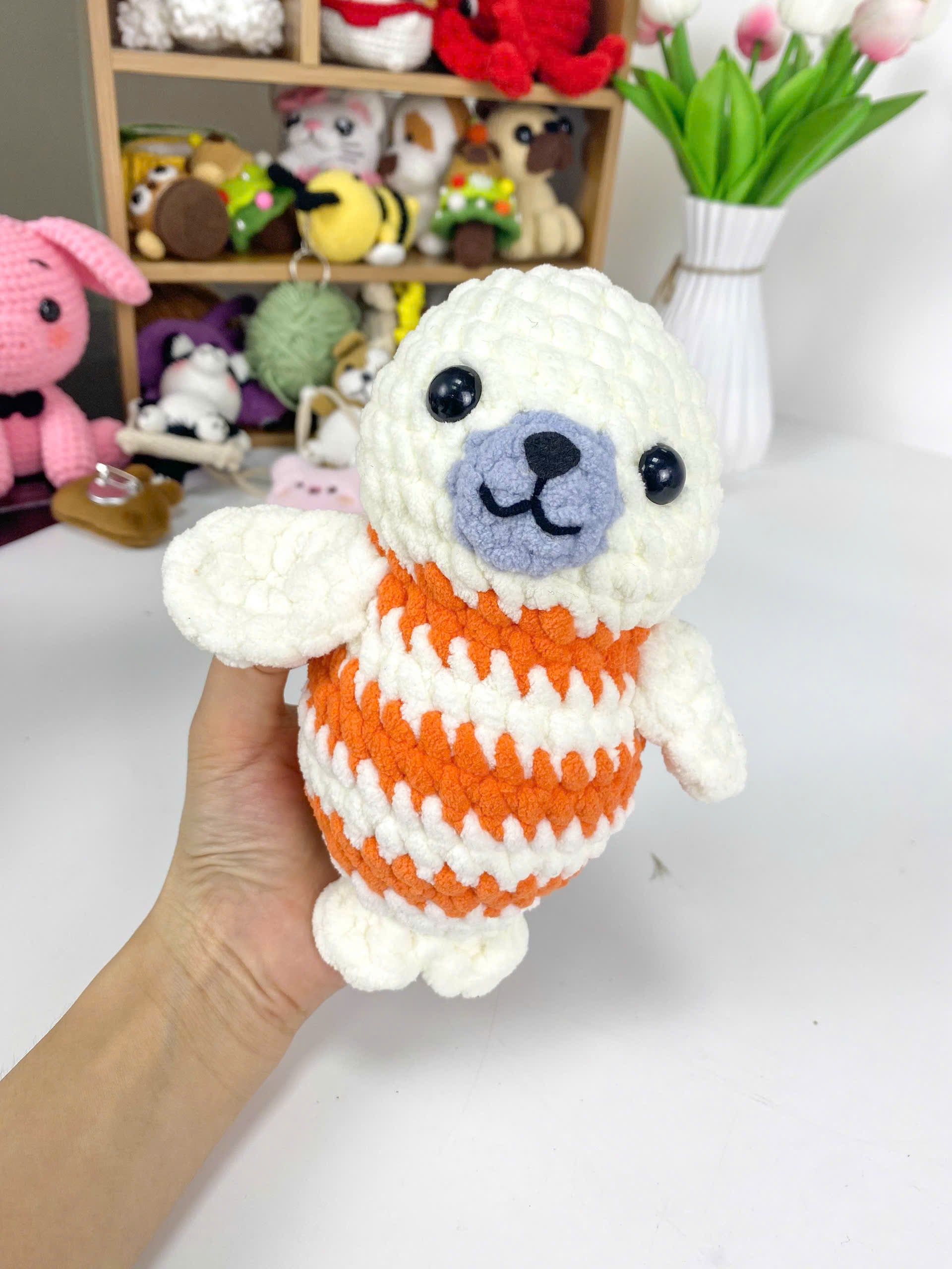 Seal Amigurumi Crochet Pattern Bundle: 3-in-1 Plush Toy Set (PDF Tutorial)