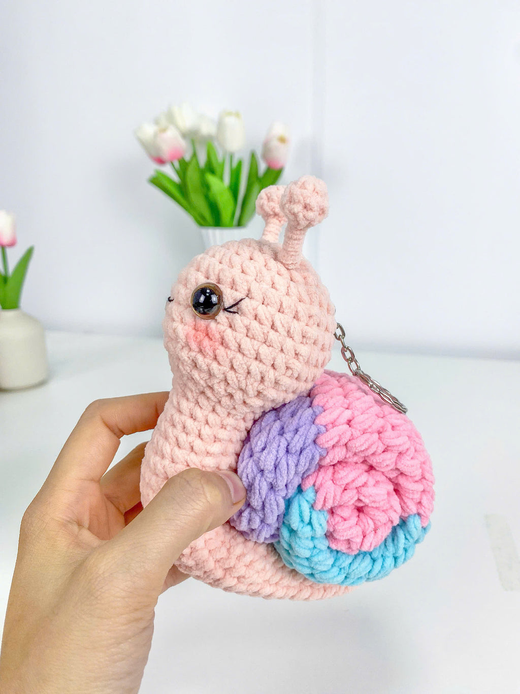Snail Crochet Pattern PDF Bundle: Amigurumi Keychain Plush Toys (Digital Download)