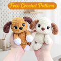 Free Mini Puppy Crochet Pattern, Cute Dog Amigurumi Plush PDF Download