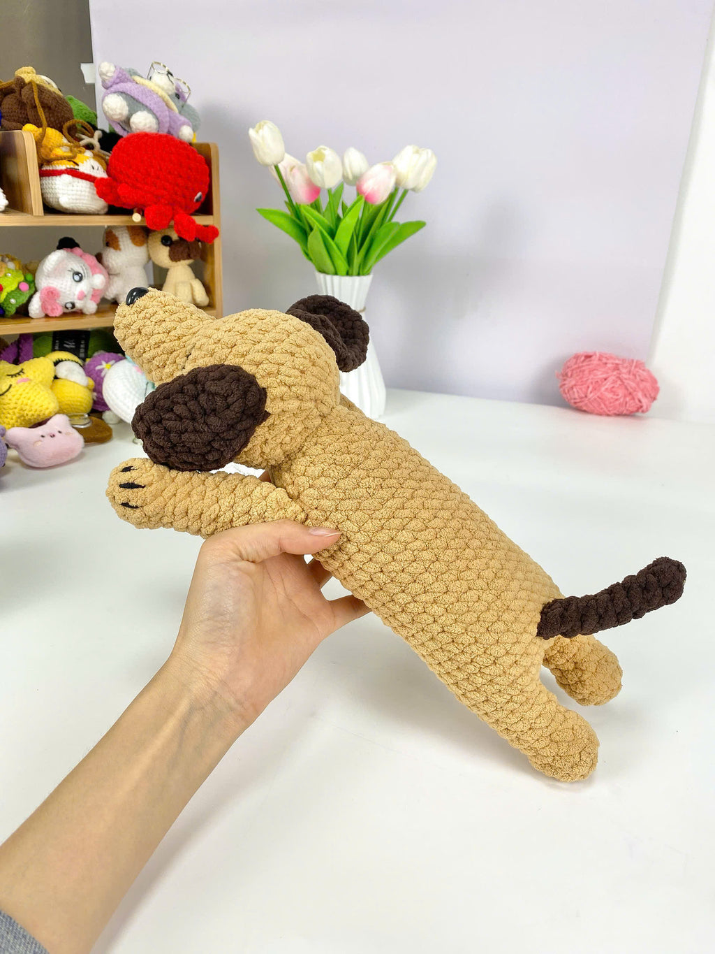 Dachshund Crochet Pattern PDF: Amigurumi Puppy Plushies (2 in 1)