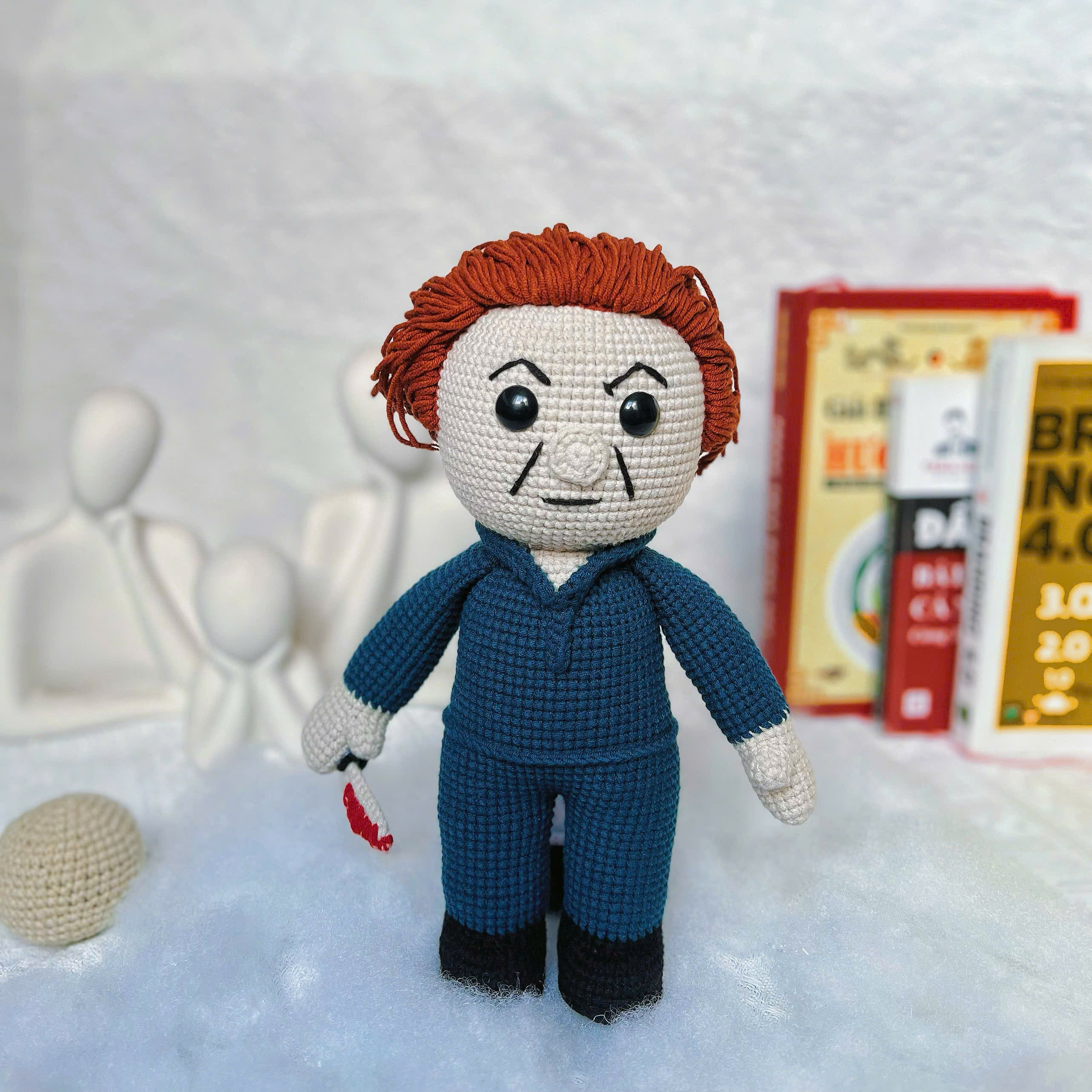 Stitchy Slasher Myers Crochet Pattern PDF, Horror Doll Amigurumi Tutorial, Halloween Crochet Digital Download