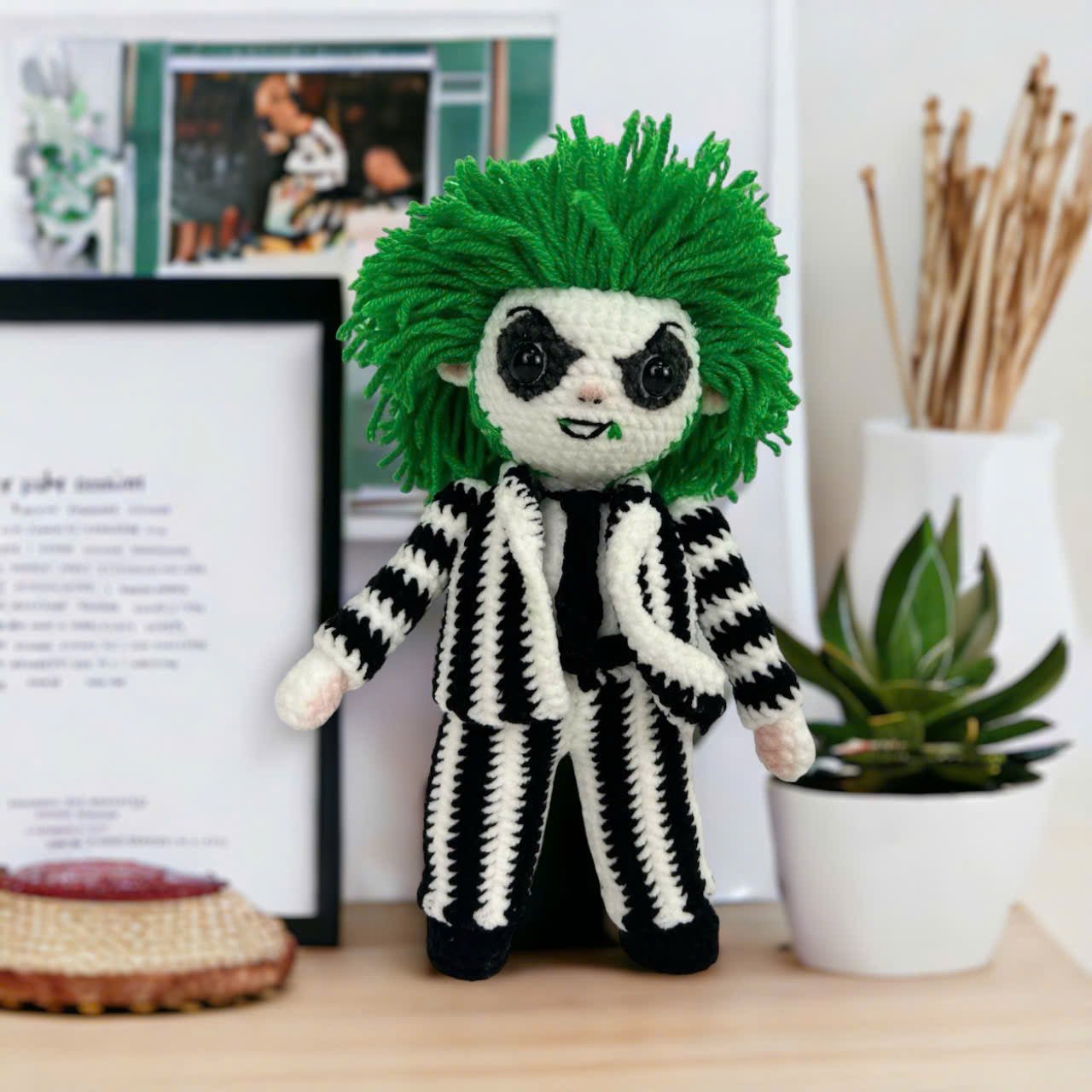 Movie Character Crochet Pattern PDF, Beetle Inspired Amigurumi Doll