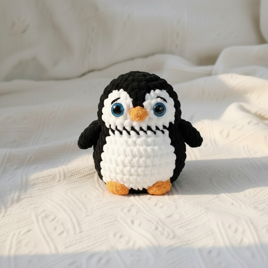 Cute Penguin Crochet Pattern Bundle, Amigurumi Penguin Plush Set (3 Sizes)